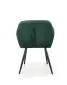 Krzesło K429 VELVET ciemnozielone tapicerowane aksamitem | MIRAT. styl GLAMOUR, LOFT