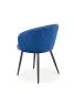 Krzesło K430 VELVET granatowe z przeszyciami | MIRAT. w stylu GLAMOUR, LOFT kolekcja