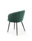Krzesło K430 VELVET ciemnozielone tapicerowane aksamitem | MIRAT. styl GLAMOUR, LOFT