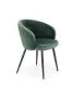 Krzesło K430 VELVET ciemnozielone tapicerowane aksamitem | MIRAT. styl GLAMOUR, LOFT