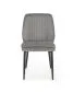 Krzesło K432 VELVET szare tapicerowane aksamitem | MIRAT. styl GLAMOUR, LOFT