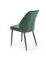 Krzesło K432 VELVET ciemnozielone tapicerowane aksamitem | MIRAT. styl GLAMOUR, LOFT