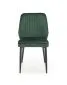 Krzesło K432 VELVET ciemnozielone tapicerowane aksamitem | MIRAT. styl GLAMOUR, LOFT