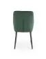 Krzesło K432 VELVET ciemnozielone tapicerowane aksamitem | MIRAT. styl GLAMOUR, LOFT