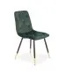 Krzesło K438 VELVET ciemnozielone pikowane | MIRAT. styl GLAMOUR
