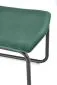 Krzesło K444 VELVET ciemnozielone tapicerowane na płozie | MIRAT. styl GLAMOUR, LOFT