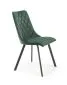 Ciemnozielone krzesło K450 VELVET tapicerowane do salonu | MIRAT. w stylu GLAMOUR, LOFT kolekcja
