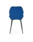 Krzesło tapicerowane K453 VELVET granatowe z przeszyciami do salonu | MIRAT. styl GLAMOUR, LOFT