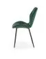 Krzesło K453 VELVET ciemnozielone pikowane w stylu glamour | MIRAT. w stylu GLAMOUR, LOFT kolekcja