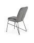 Krzesło K454 VELVET szare na metalowych nogach | MIRAT. styl LOFT