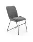 Krzesło K454 VELVET szare na metalowych nogach | MIRAT. styl LOFT