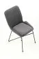 Krzesło K454 VELVET szare na metalowych nogach | MIRAT. styl LOFT