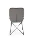 Krzesło K454 VELVET szare na metalowych nogach | MIRAT. styl LOFT