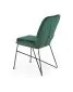 Krzesło K454 VELVET ciemnozielone na metalowych nogach | MIRAT. styl LOFT