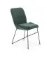 Krzesło K454 VELVET ciemnozielone na metalowych nogach | MIRAT. styl LOFT