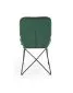 Krzesło K454 VELVET ciemnozielone na metalowych nogach | MIRAT. styl LOFT