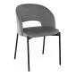 Krzesło K455 VELVET szare do jadalni i salonu w stylu glamour | MIRAT. w stylu GLAMOUR, LOFT kolekcja