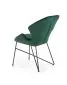 Krzesło K458 VELVET ciemnozielone na metalowych nogach | MIRAT. styl LOFT