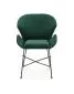 Krzesło K458 VELVET ciemnozielone na metalowych nogach | MIRAT. styl LOFT