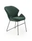 Krzesło K458 VELVET ciemnozielone na metalowych nogach | MIRAT. styl LOFT