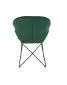 Krzesło K458 VELVET ciemnozielone na metalowych nogach | MIRAT. styl LOFT