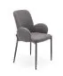 Krzesło K477 szare tapicerowane tkaniną boucle | MIRAT. w stylu LOFT kolekcja