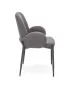 Krzesło K477 szare tapicerowane tkaniną boucle | MIRAT. w stylu LOFT kolekcja