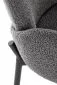 Krzesło K477 szare tapicerowane tkaniną boucle | MIRAT. w stylu LOFT kolekcja