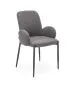 Krzesło K477 szare tapicerowane tkaniną boucle | MIRAT. w stylu LOFT kolekcja