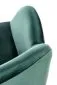 Krzesło tapicerowane K480 VELVET ciemnozielone z podłokietnikami | MIRAT. w stylu GLAMOUR kolekcja