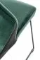 Krzesło K485 VELVET ciemnozielone na metalowych nogach | MIRAT. w stylu LOFT kolekcja