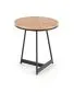 Stolik kawowy KARIDA S 45x45 dąb/czarny na metalowych nogach w stylu loft | MIRAT. styl LOFT