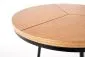 Stolik kawowy KARIDA S 45x45 dąb/czarny na metalowych nogach w stylu loft | MIRAT. styl LOFT
