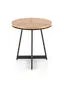 Stolik kawowy KARIDA S 45x45 dąb/czarny na metalowych nogach w stylu loft | MIRAT. styl LOFT