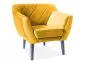 Fotel KARO 1 VELVET curry w stylu glamour | MIRAT. w stylu GLAMOUR kolekcja