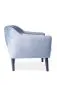 Fotel KARO 1 VELVET szary tapicerowany do salonu | MIRAT. w stylu GLAMOUR kolekcja