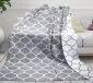 Koc akrylowy Greno Glamour 150x200 Decor popielaty glamour MIRAT.