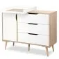 Komoda dla dzieci SOFIE biała/buk w stylu skandynawskim I sklep meblowy MIRAT. styl SKANDYNAWSKI kolekcja SOFIE