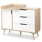 Komoda dla dzieci SOFIE biała/buk w stylu skandynawskim I sklep meblowy MIRAT. styl SKANDYNAWSKI kolekcja SOFIE