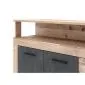 Komoda LUNA XXL 4D4S 190cm jasny dąb old style/grafit matera | sklep MIRAT styl LOFT, SKANDYNAWSKI kolekcja WM-LUNA