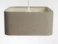 Lampa wisząca KWADRO LEN 003-40w25 beżowa do sypialni I sklep meblowy MIRAT.