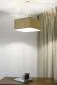 Lampa wisząca KWADRO LEN 003-40w25 beżowa do sypialni I sklep meblowy MIRAT.