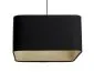 Lampa wisząca KWADRO LEN 005-40w20 czarna/beżowa elegancka I sklep meblowy MIRAT.