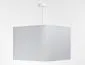 Lampa wisząca KWADRO LEN 008-40w20 biała polskiej produkcji I sklep meblowy MIRAT.