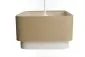 Lampa wisząca KWADRO DUO 002 51x47cm jutowa/kremowa kwadratowa I sklep meblowy MIRAT.