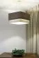 Polskiej produkcji lampa wisząca KWADRO DUO 003 51x47cm brązowa/kremowa I sklep meblowy MIRAT.