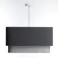 Lampa wisząca KWADRO DUO 007 51x47cm grafitowa/szara I sklep meblowy MIRAT.