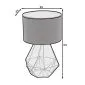 Lampa stołowa BENIGNE czarna w stylu loft I sklep meblowy MIRAT.