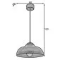 Lampa wisząca DESOLO czarna/złota w stylu loft I sklep meblowy MIRAT.