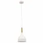 Lampa wisząca WOLDES I biała w stylu skandynawskim I sklep meblowy MIRAT.